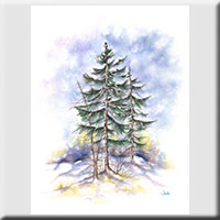 Winter Forest Print